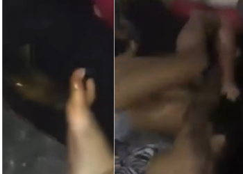 Vídeo: Blindada tem dor de barriga na hora do ‘fight’ e borra as calças no bairro Alvorada