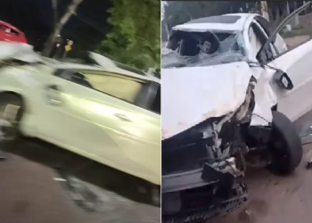 Vídeo: Mulher cap0ta várias vezes com o carro no bairro Compensa