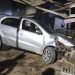 Carro invade floricultura em Manaus após motorista perder controle da direção