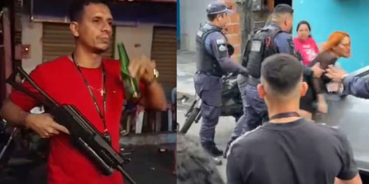 Vídeo: ‘Amostradinho’ vai em cana ao exibir arma em festa com som nas alturas na Compensa