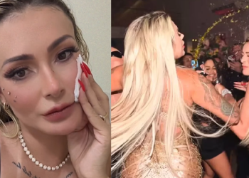 Vídeos: Andressa Urach fica com o rosto r@sgad0 após tretar com Juju Ferrari em festa
