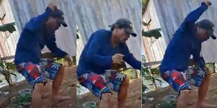 Vídeo: matad0r volta à cena do crime no Amazonas ao saber que vítima sobreviveu e finaliza homicídi0