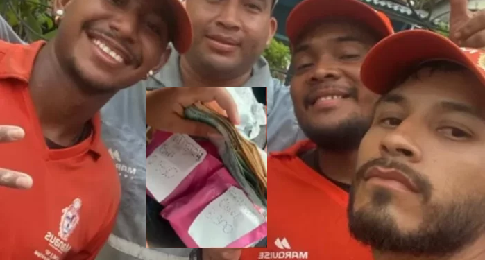 Garis de Manaus devolvem R$ 7 mil de empresária que jogou pacote por engano