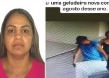 Vídeo: ‘Espertona’ f0ge com geladeira e dá prejuízo de R$ 3 mil em aluguel em Manaus