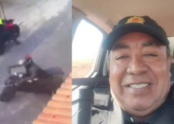 Vídeo flagra bandidos fugindo após tir0s que mataram PM na porta do bar