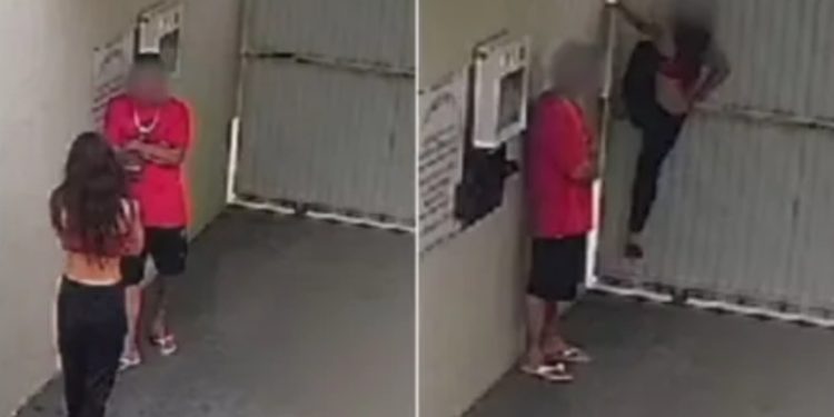 Vídeo: casal de liso pula o muro e não paga conta do motel