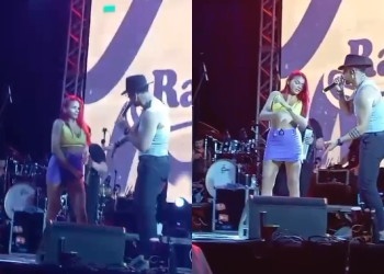 Vídeo: Mulher mostra a ‘sapa’ de propósito em show da Rabo de Vaca e banda se manifesta