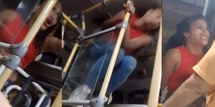 Vídeo: passageiros expulsam venezuelana barraqueira de ônibus na ZL
