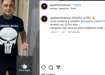 Sargento Salazar, vereador mais votado de Manaus, é cliente de loja alvo da PF: ‘Nosso protetor’