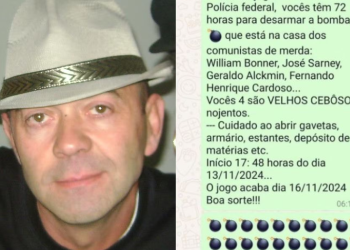 ‘Homem bomba’ deixou mensagens falando em novas explosões, incluindo na casa de William Bonner