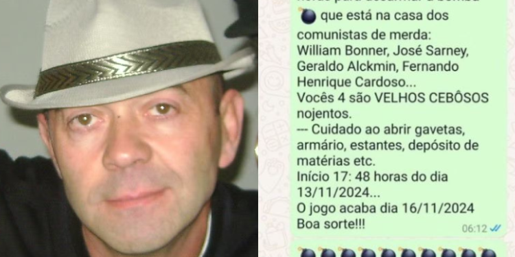 ‘Homem bomba’ deixou mensagens falando em novas explosões, incluindo na casa de William Bonner