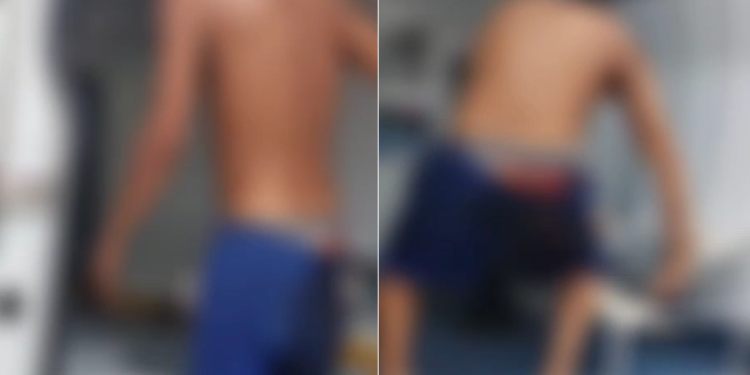 Vídeo: Suposto lalau é encontrado na calçada com o traseiro b@lead0 em Tefé