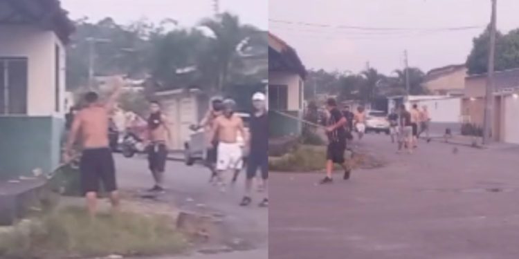 Vídeo: Confronto generalizado entre torcedores do Vasco e Corinthians é registrado em Manaus
