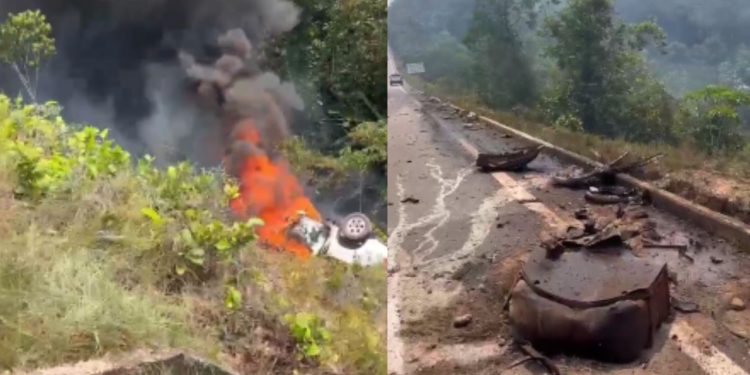 Vídeo: Acidente entre três veículos na BR-174 deixa um m0rt0 e outro ferido