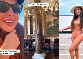 De férias em Manaus, irmã de Deolane Bezerra enaltece cultura indígena: ‘Estou amando’