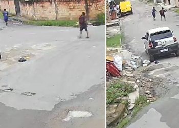 Vídeo: polícia procura ladrão que r0uba trabalhadores na Zona Leste de Manaus