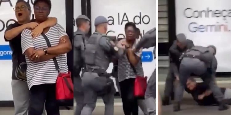 Vídeo: polícia usa choque e salva refém que ficou com fac@ no pescoço na parada de ônibus