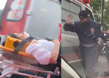 Vídeo: acidente envolvendo quatro carros deixa mulher ferida na Zona Sul de Manaus 