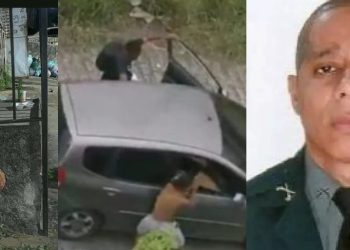 Vídeo: PM é m0rto por bandidos e jogado dentro do carro na ladeira