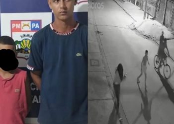 Vídeo: menino de 12 anos chut@, derrub@ e assalt@ mulher na rua 