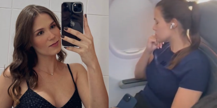 Mulher que não cedeu assento no avião a uma cr1ança e foi exposta na internet se pronuncia
