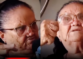 Vídeo: Vovó diz que caiu no ‘golpe do amor’ após cheirar suvaco do novinho e ter todo o dinheiro levado