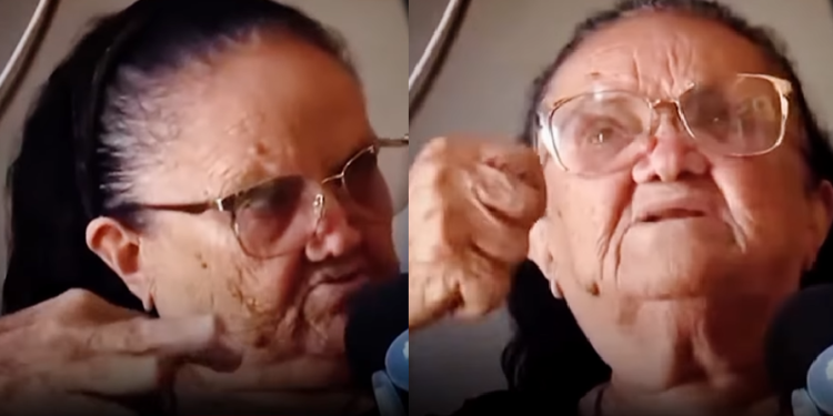 Vídeo: Vovó diz que caiu no ‘golpe do amor’ após cheirar suvaco do novinho e ter todo o dinheiro levado