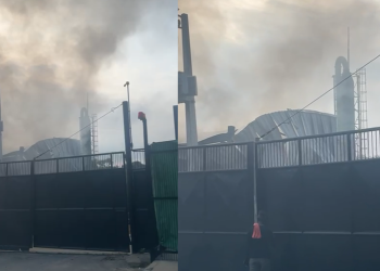 Vídeo: Incêndio retorna em empresa de resíduos na Zona Leste de Manaus