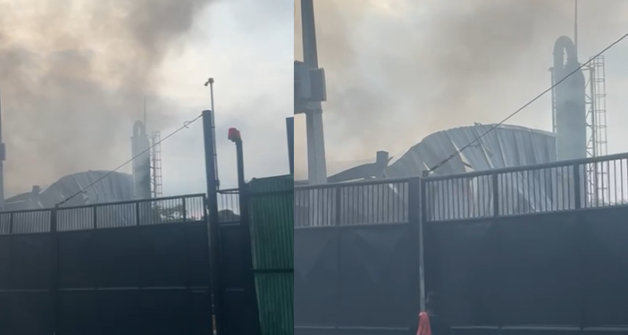 Vídeo: Incêndio retorna em empresa de resíduos na Zona Leste de Manaus
