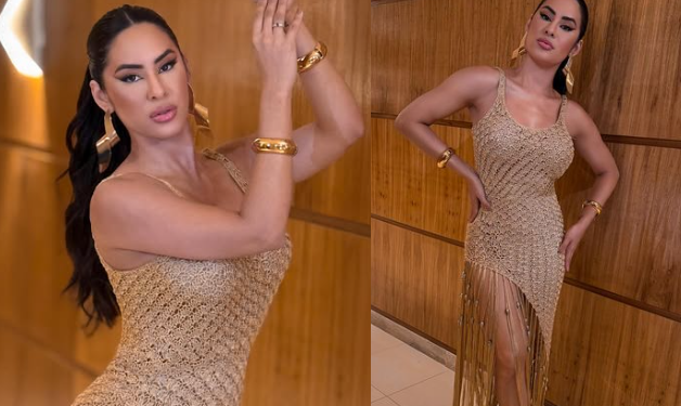Vídeo: Cheia de roxos, Isabelle Nogueira passa perrengue em minidesfile da Grande Rio
