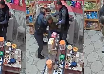 Vídeo: PM rebate comerciante algemado em Manaus e diz que ele é um traficante 