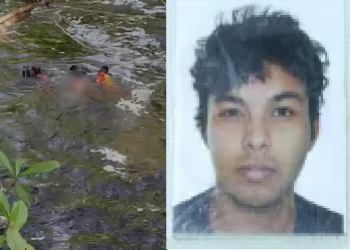 Jovem desafia força da correnteza e m0rr3 na Cachoeira do Mutum, em Presidente Figueiredo