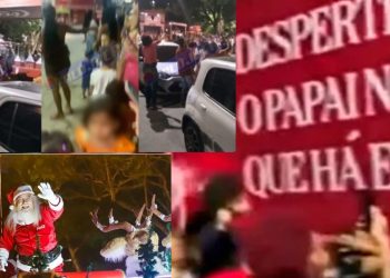 Vídeo: Papai Noel da Coca-Cola é agredid0 após se atrasar e não sorrir para as fotos