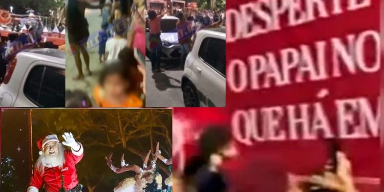 Vídeo: Papai Noel da Coca-Cola é agredid0 após se atrasar e não sorrir para as fotos