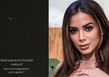 Anitta filma possíveis OVNIs e questiona: ‘Tô ficando maluca?’; veja