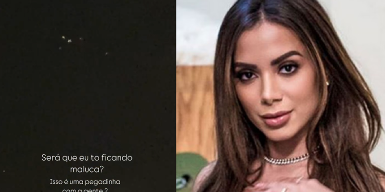 Anitta filma possíveis OVNIs e questiona: ‘Tô ficando maluca?’; veja