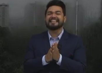 Vídeo: Breno Cabral chora ao saber do nascimento da filha ao vivo na Rede Amazônica: ‘fortes emoções’