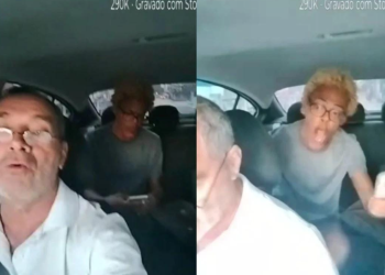 Vídeo: Passageiro dá show, diz que foi agr3dido por motorista e imagens o pegam na mentira