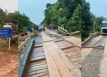 Vídeo: ponte ameaça desabar na BR-319 e isola ainda mais Manaus neste fim de ano