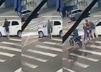 Vídeo mostra exato momento da agr3ssã0 sofrida por Paulo Onça na Praça 14; veja