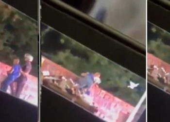 SSP afasta 13 após vídeo de policial jogando homem de cima da ponte 