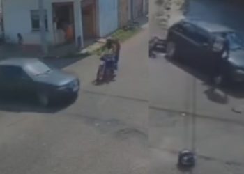 Homem bêbado dirige bêbado e atr0pela 4 pessoas que estavam em uma moto no AM; assista