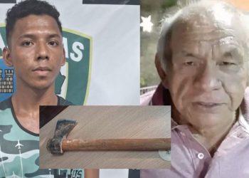 Com machado, enteado acert4 pesc0oço de idoso várias vezes em Parintins; VEJA