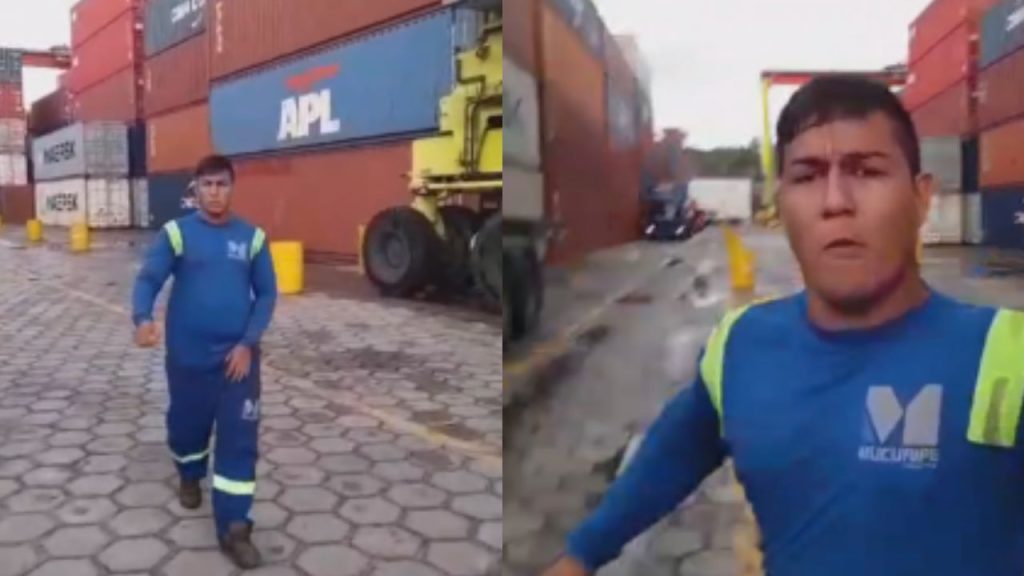 Vídeo mostra homem sendo agred1d0 por motorista dentro do Porto Chibatão