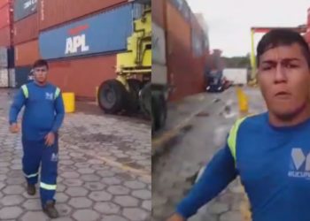 Vídeo mostra homem sendo agred1d0 por motorista dentro do Porto Chibatão