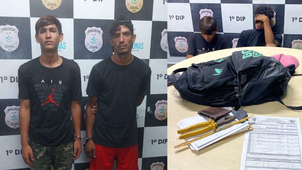 Polícia captura venezuelanos 'Johnangel e Abel' após flagrá-los furt4nd0 fios no Parque 10