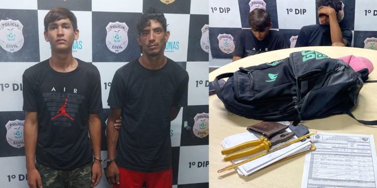 Polícia captura venezuelanos 'Johnangel e Abel' após flagrá-los furt4nd0 fios no Parque 10