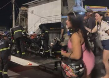 ‘Ela tá paga’, chora mulher ao ter moto apreendida durante fiscalização do Detran no Novo Aleixo; vídeo