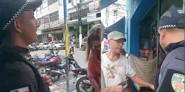 Vídeo: PM recém-formado viraliza após falar em inglês para ajudar turistas no Centro de Manaus