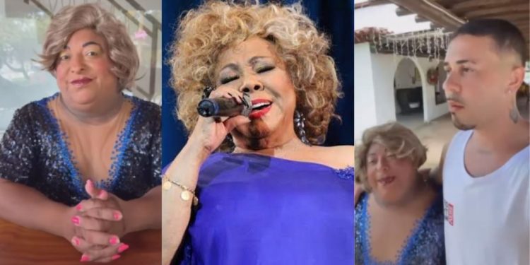 Carlinhos cai na risada após Patixa Teló ficar parecendo a Alcione no Rancho do Maia